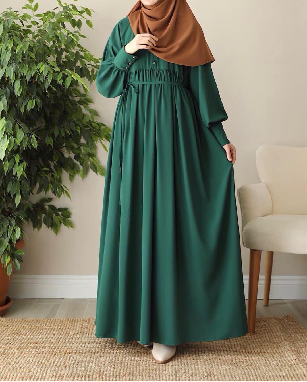 Goergette Plain classic Abaya with Stoller