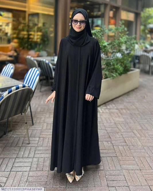 Goergette Plain classic Abaya with Stoller