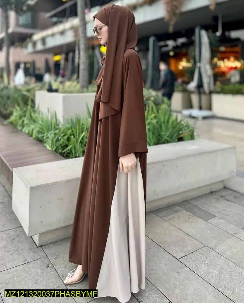 Goergette Plain classic Abaya with Stoller