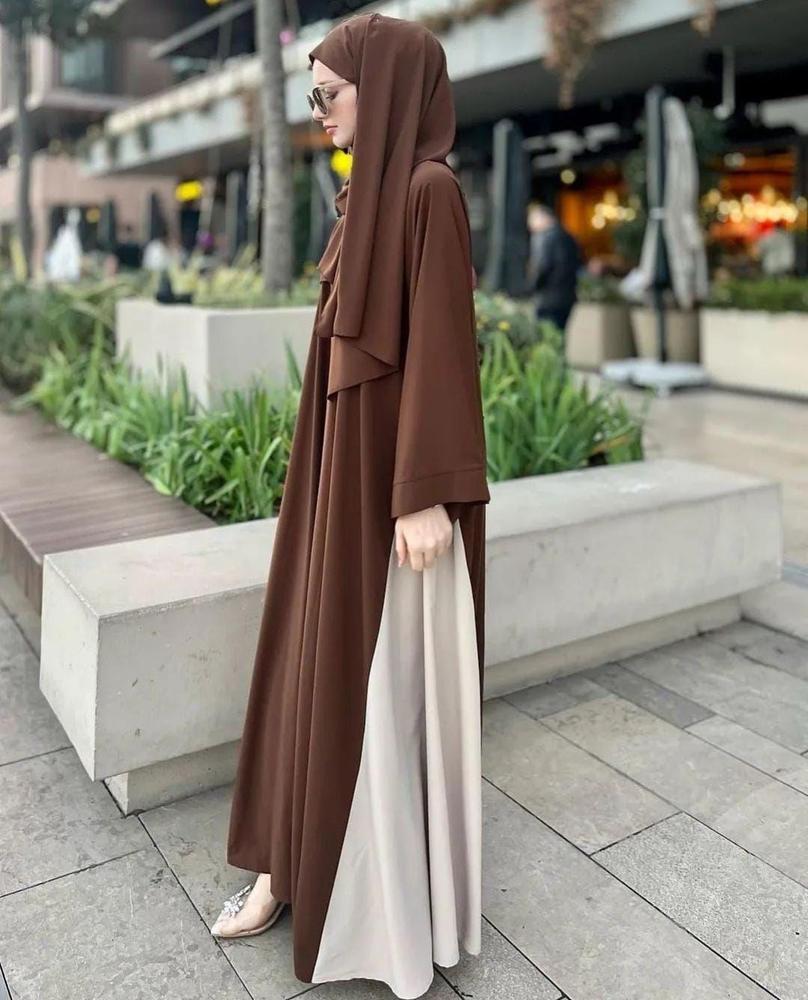 Goergette Plain classic Abaya with Stoller