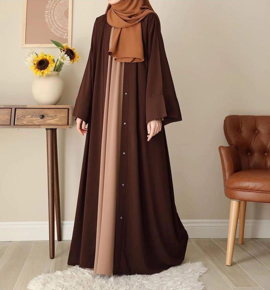 Goergette Plain classic Abaya with Stoller