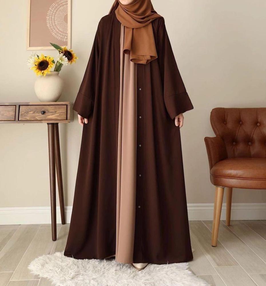 Goergette Plain classic Abaya with Stoller