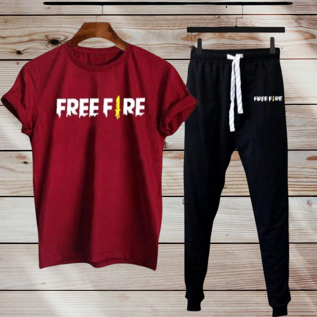 Men's cotton jersey printed track suit -2 pcs set in premium color